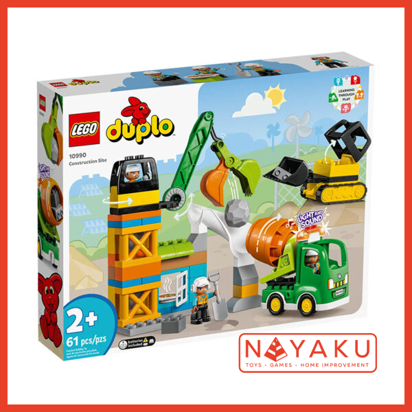 LEGO DUPLO Town 10990 Construction Site Building Toy Set (61 Pieces)