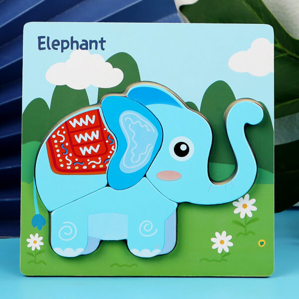 3D Puzzle Karakter Gajah